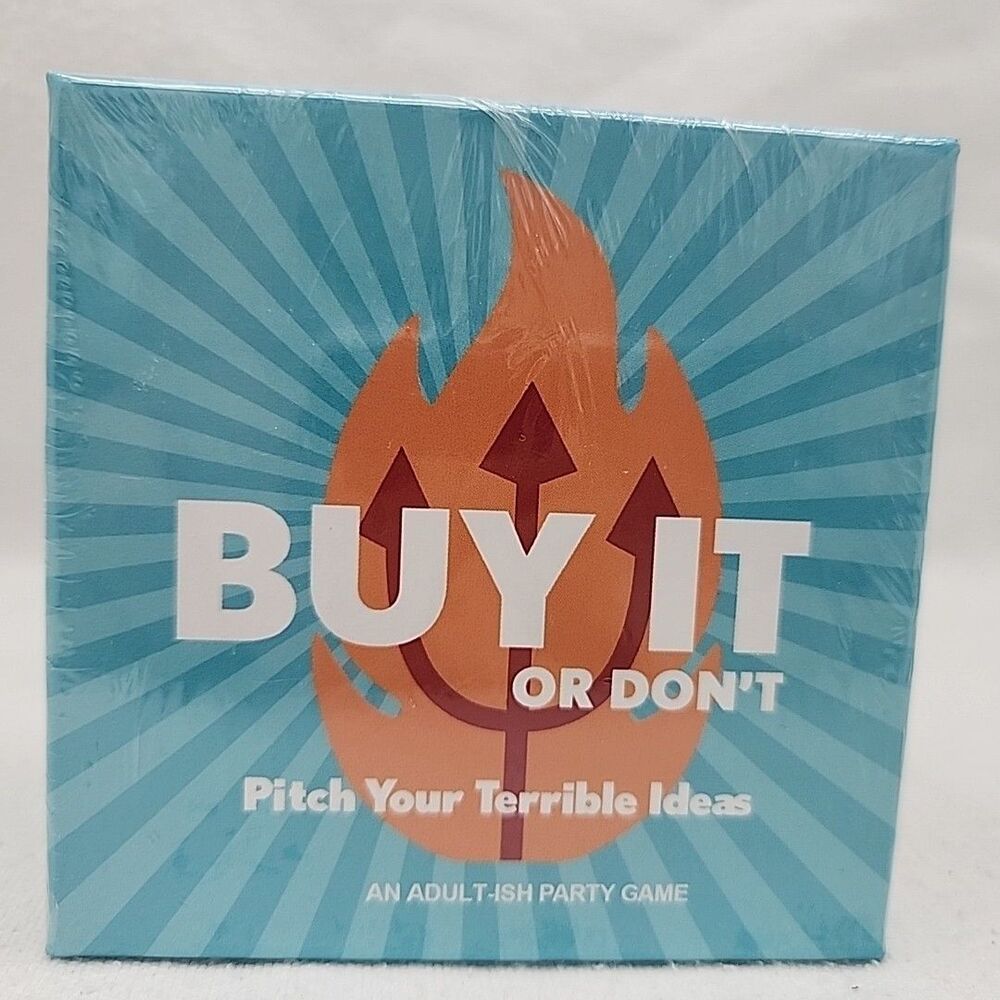 Game Buy It Or Don't Pitch Your Terrible Ideas Card Out Of Print Binks Games NEW
